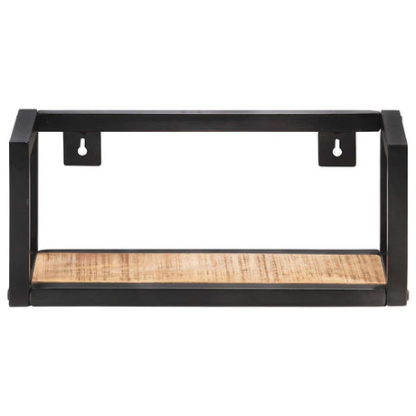 Vidaxl wandschappen 2 st 40 cm ruw mangohout