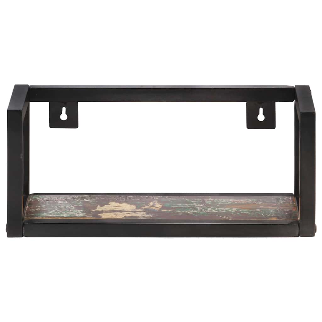 Vidaxl wandschappen 2 st 40 cm massief gerecycled hout