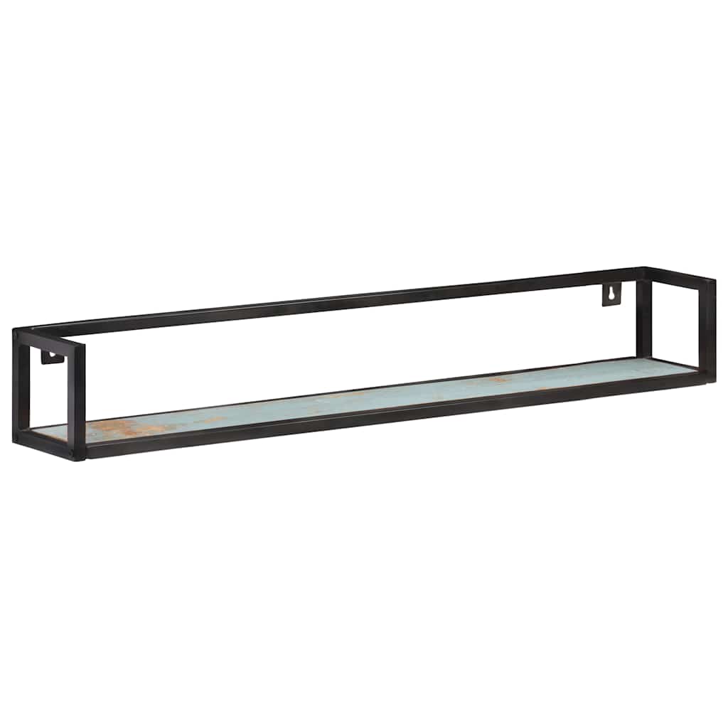 Vidaxl wandschappen 2 st 120 cm massief gerecycled hout