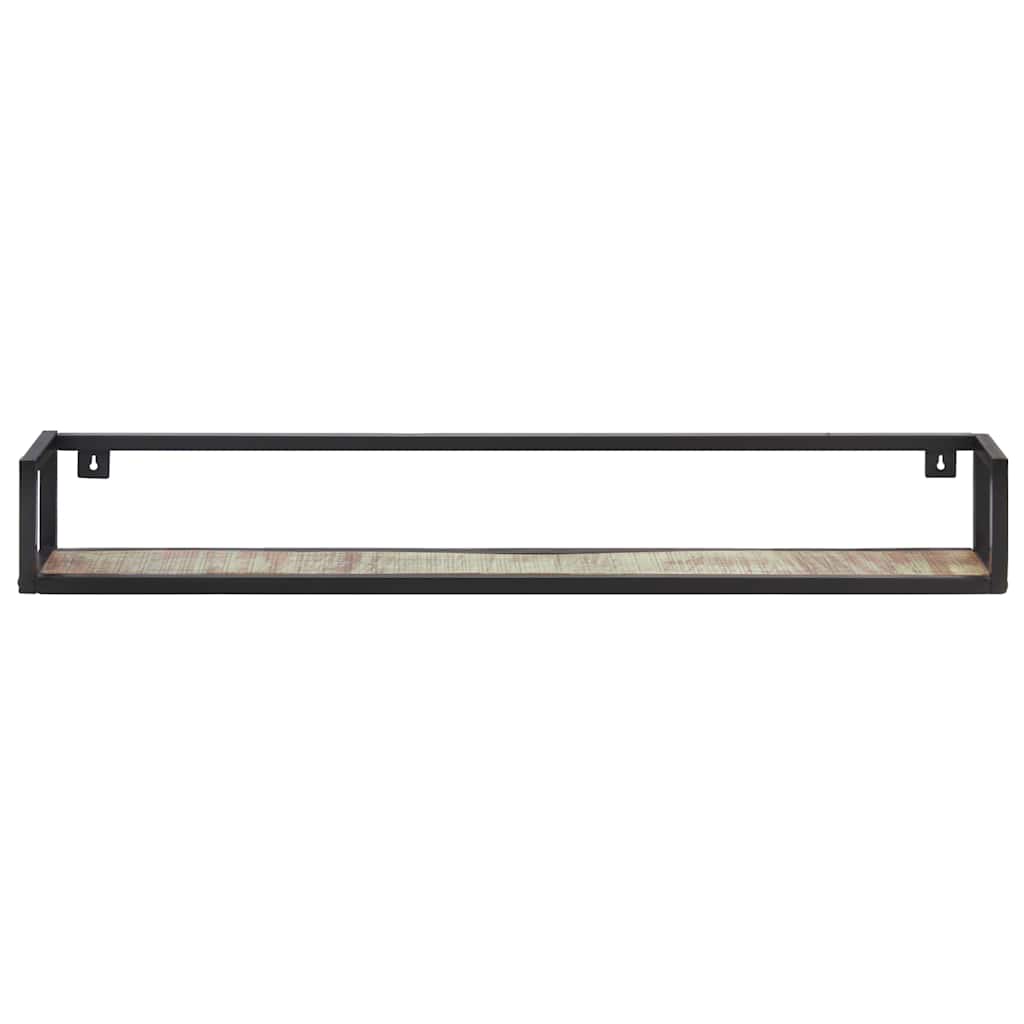 Vidaxl wandschappen 2 st 120 cm massief gerecycled hout