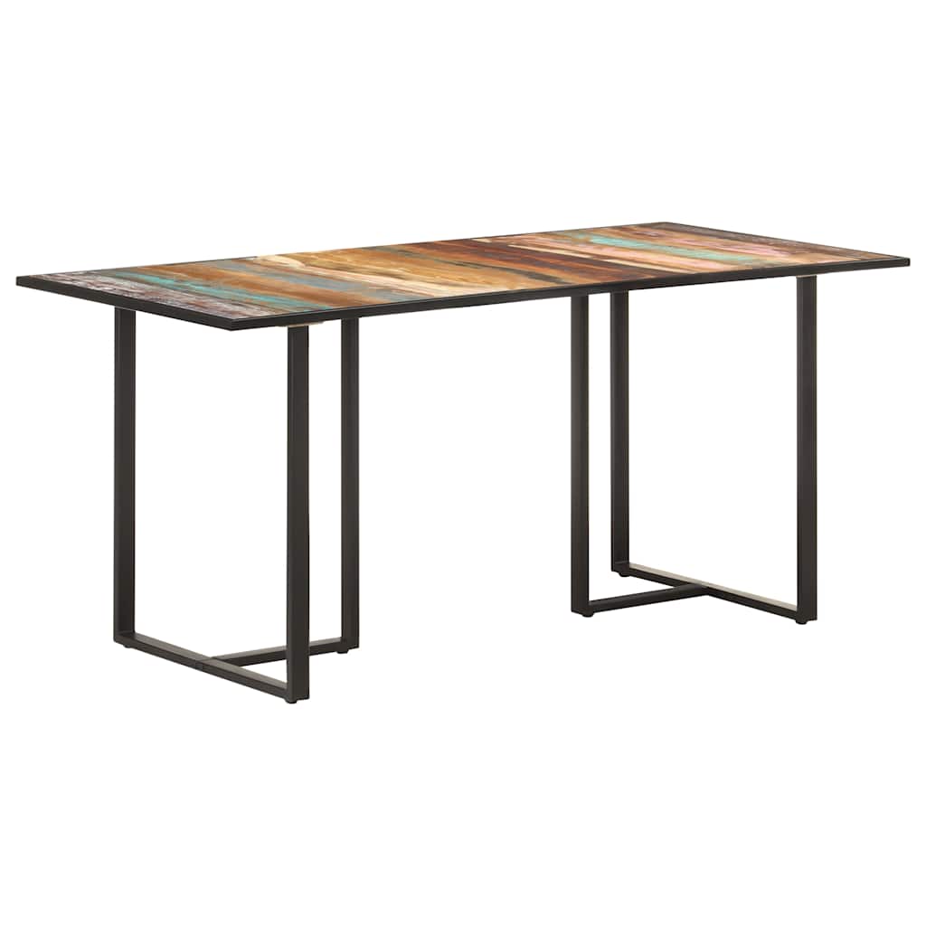 Vidaxl eettafel 160 cm massief gerecycled hout