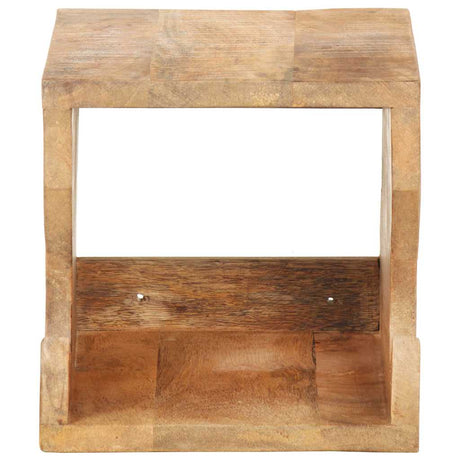 Vidaxx Wandfahrradständer 35x25x25 cm aus massivem rauem Mangoholz