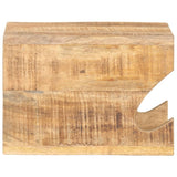 Vidaxx Wandfahrradständer 35x25x25 cm aus massivem rauem Mangoholz