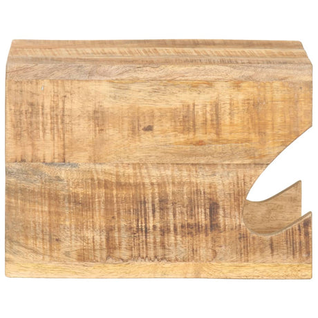 Vidaxx Wandfahrradständer 35x25x25 cm aus massivem rauem Mangoholz