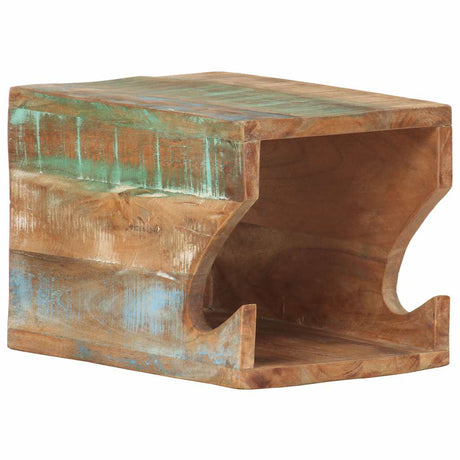Vidaxl wandfietsenrek 35x25x25 cm massief gerecycled hout