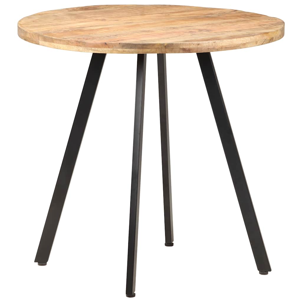 Vidaxl eettafel 80 cm ruw mangohout