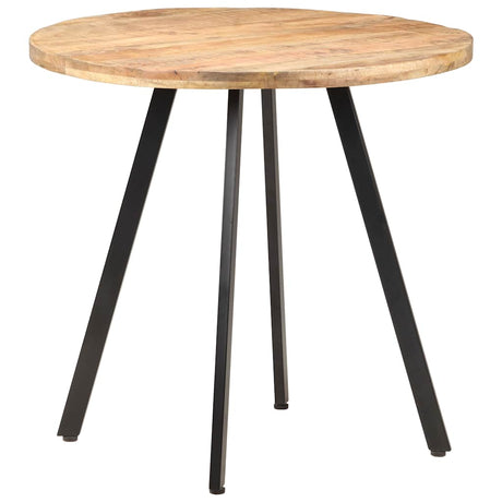 Vidaxl eettafel 80 cm ruw mangohout