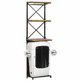 Vidaxl wijnkast tractor 49x31x172 cm ruw mangohout wit