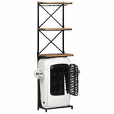 Vidaxl wijnkast tractor 49x31x172 cm ruw mangohout wit