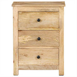 Vidaxl nachtkastje 45x35x60 cm massief mangohout