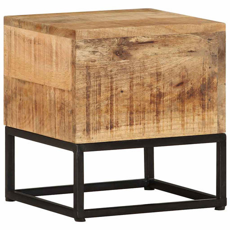 Vidaxl bijzettafel 30x30x33 cm ruw mangohout