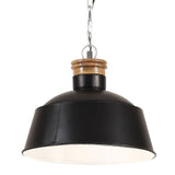 Vidaxl Hanging Lamp Industrial E27 32 cm Schwarz