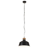 Vidaxl Hanging Lamp Industrial E27 32 cm Schwarz