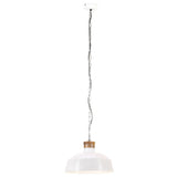 Vidaxl Hanging Lamp Industrial E27 42 cm Weiß