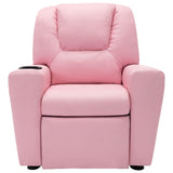 Vidaxl kinderfauteuil verstelbaar kunstleer roze