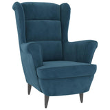 Vidaxl fauteuil fluweel blauw