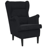 Vidaxl fauteuil fluweel zwart