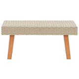 Vidaxl tuintafel poly rattan beige