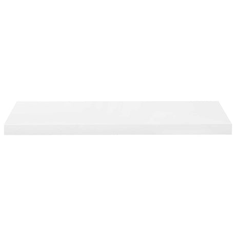 Vidaxl wandschappen zwevend 2 st 80x23,5x3,8 cm mdf hoogglans wit