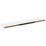 Vidaxl wandschappen zwevend 4 st 120x23,5x3,8 cm mdf hoogglans wit