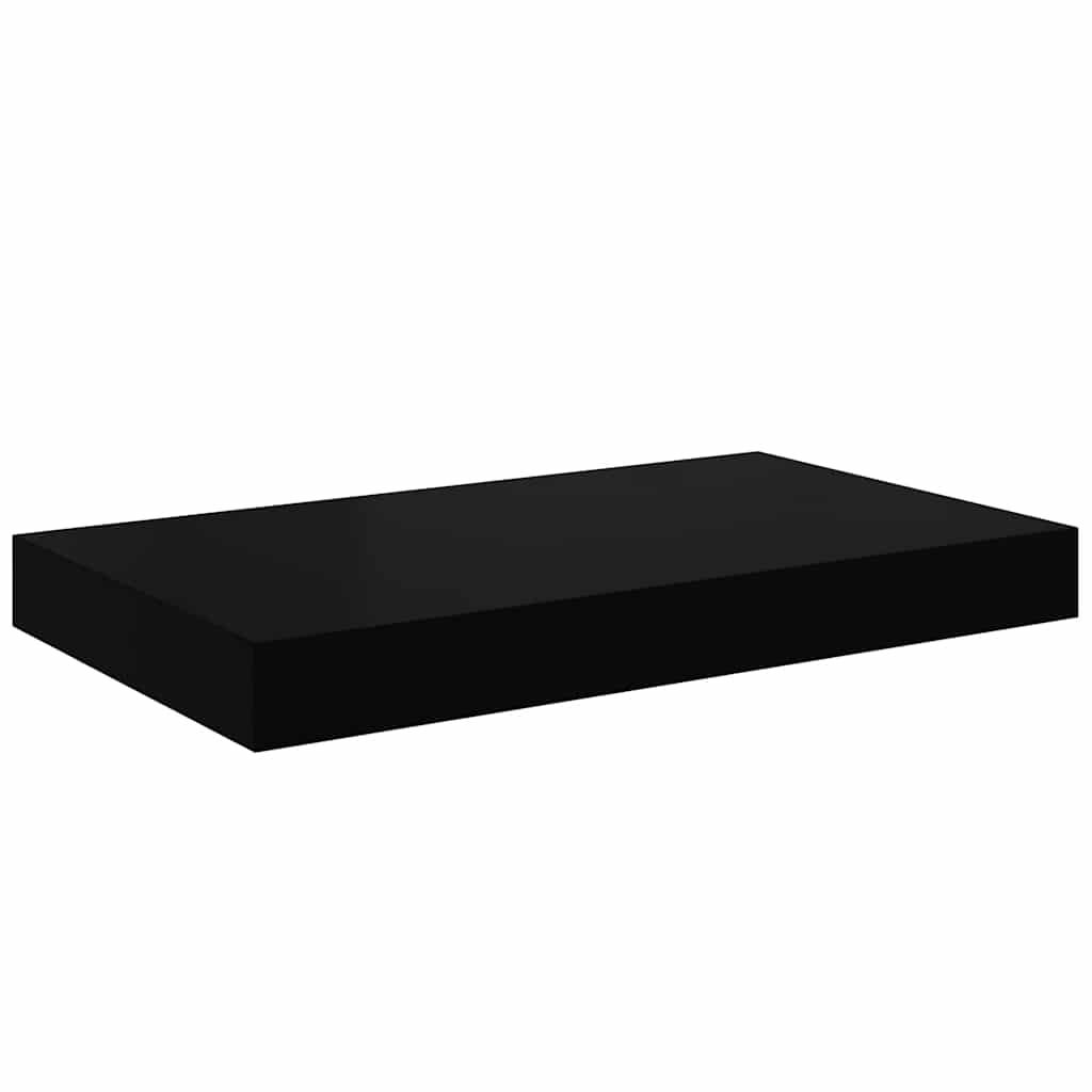 Vidaxl wandschap zwevend 40x23x3,8 cm mdf hoogglans zwart