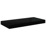 Vidaxl wandschap zwevend 50x23x3,8 cm mdf hoogglans zwart