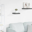 Vidaxl wandschap zwevend 23x23,5x3,8 cm mdf hoogglans grijs