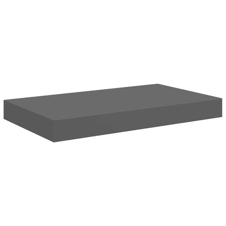 Vidaxl wandschap zwevend 40x23,5x3,8 cm mdf hoogglans grijs