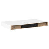 Vidaxl wandschap zwevend 40x23,5x3,8 cm mdf wit