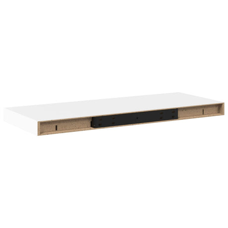 Vidaxl wandschappen zwevend 2 st 60x23,5x3,8 cm mdf wit