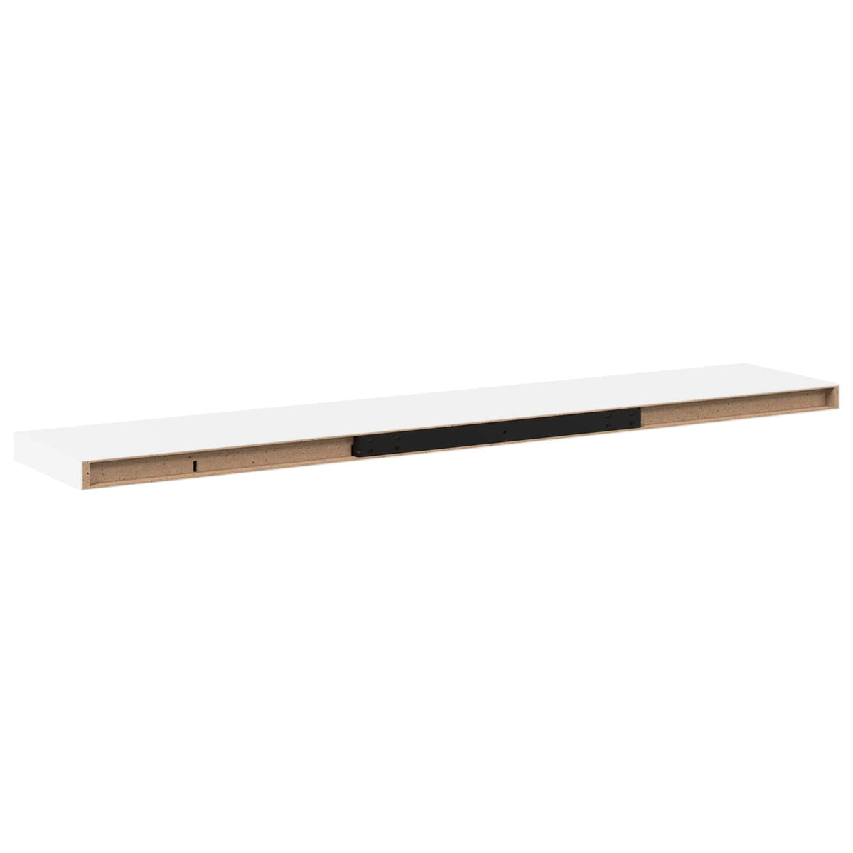 Vidaxl wandschappen zwevend 2 st 120x23,5x3,8 cm mdf wit