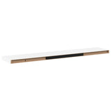 Vidaxl wandschappen zwevend 2 st 120x23,5x3,8 cm mdf wit