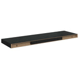 Vidaxl wandschappen zwevend 4 st 80x23,5x3,8 cm mdf zwart
