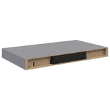 Vidaxl wandschap zwevend 40x23,5x3,8 cm mdf grijs