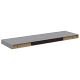 Vidaxl wandschap zwevend 80x23,5x3,8 cm mdf grijs