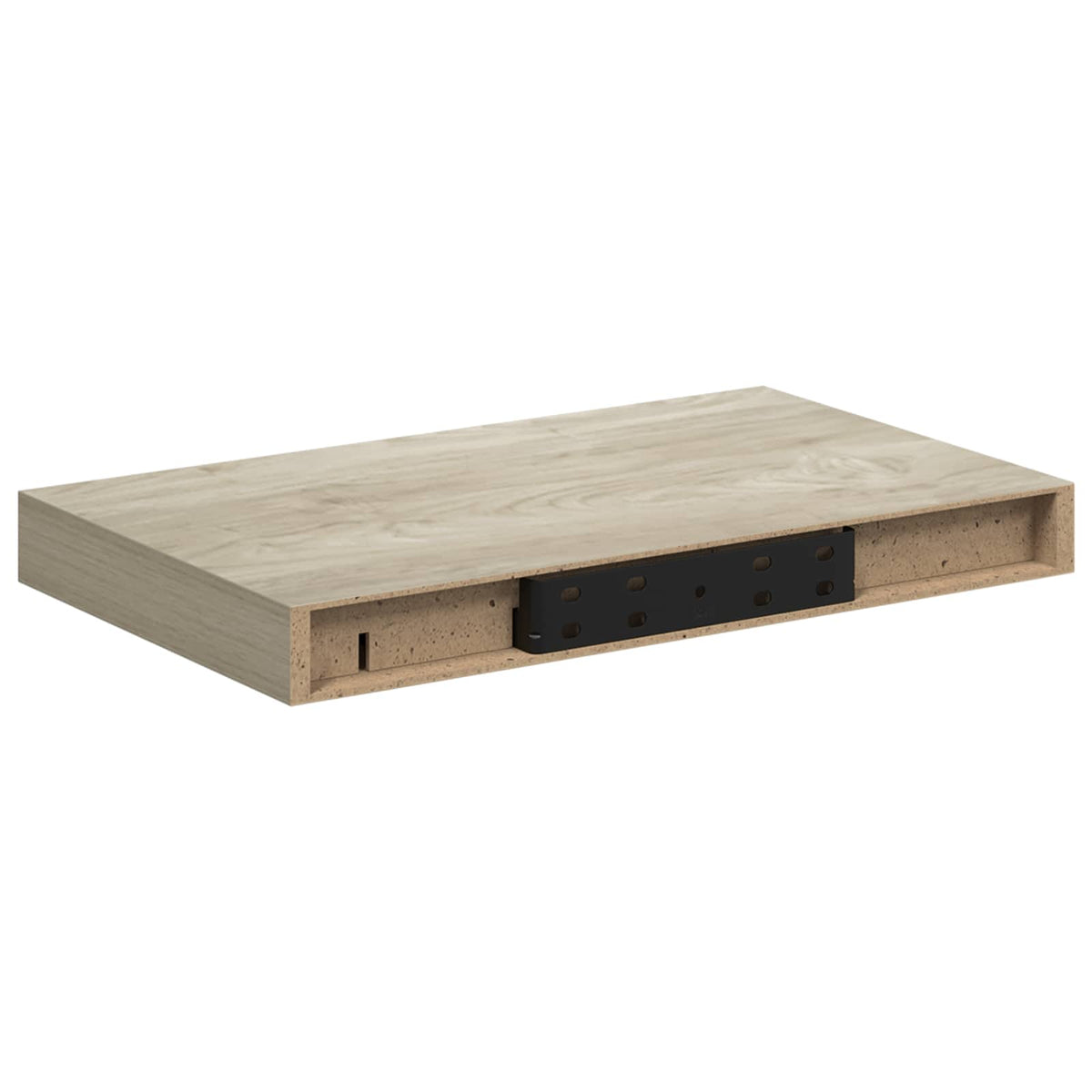 Vidaxl wandschappen zwevend 4 st 40x23,5x3,8 cm mdf eikenkleurig