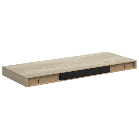 Vidaxl wandschappen zwevend 2 st 60x23,5x3,8 cm mdf eikenkleurig