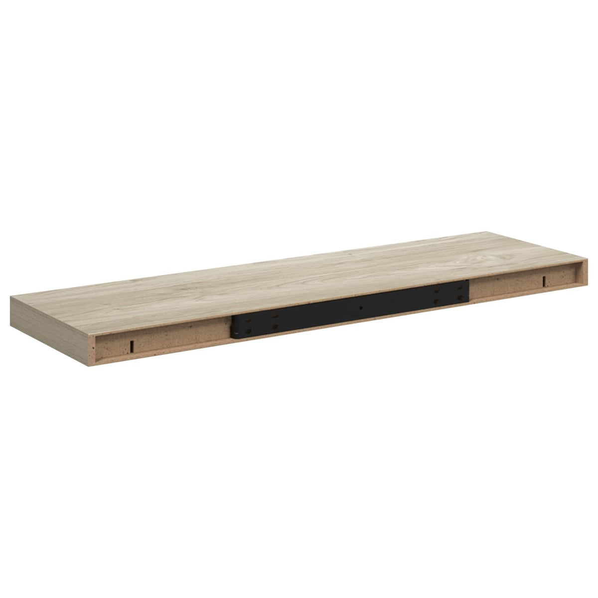 Vidaxl wandschap zwevend 80x23,5x3,8 cm mdf eikenkleurig