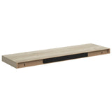 Vidaxl wandschappen zwevend 2 st 80x23,5x3,8 cm mdf eikenkleurig