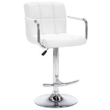 Vidaxl barstoelen 2 st kunstleer wit