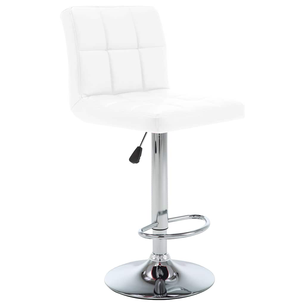 Vidaxl barstoelen 2 st kunstleer wit