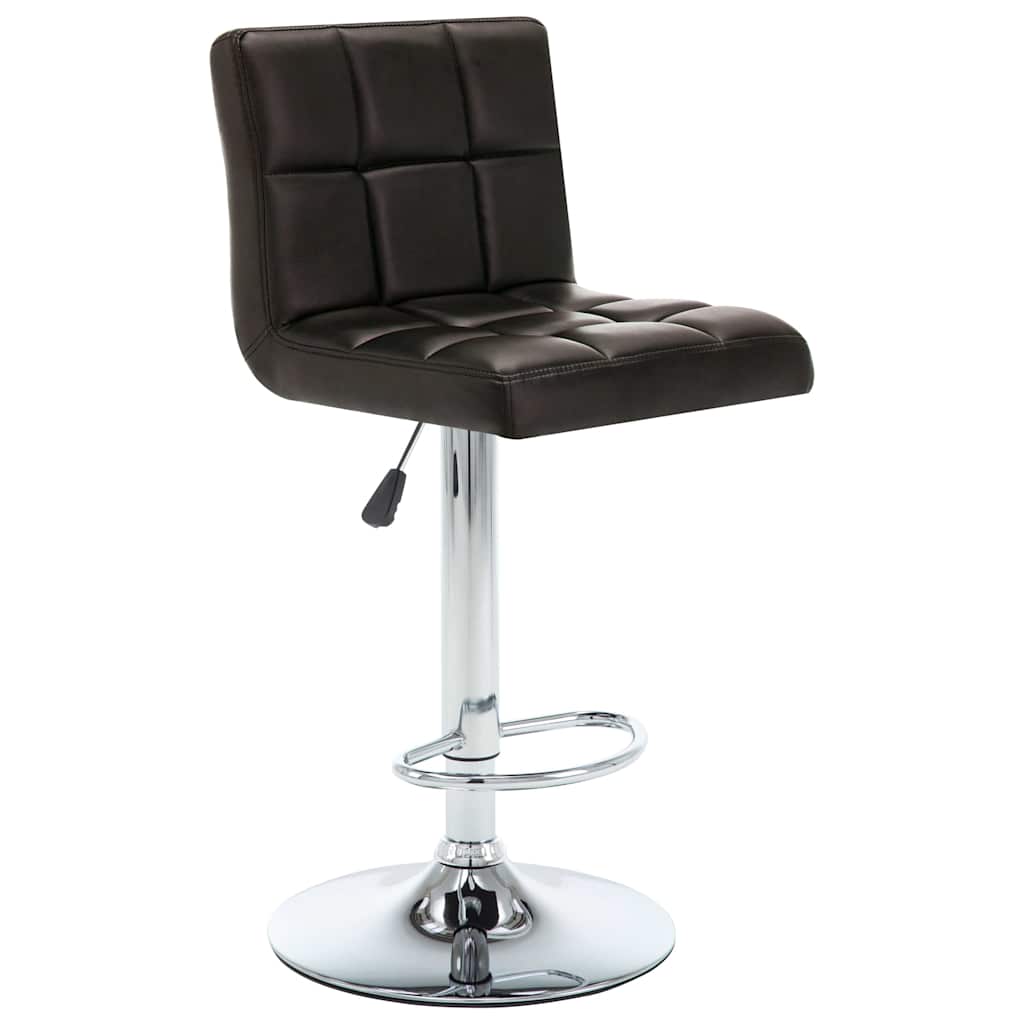 Vidaxl barstoelen 2 st kunstleer bruin