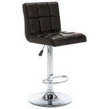 Vidaxl barstoelen 2 st kunstleer bruin