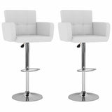 Vidaxl barstoelen 2 st kunstleer wit