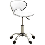 VidaXL Salonhocker Kunstleder weiß