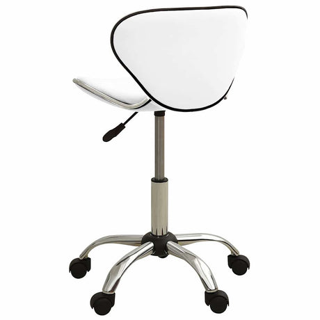 VidaXL Salonhocker Kunstleder weiß