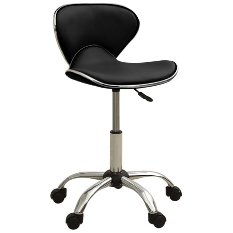 VidaXL Salonhocker schwarzes Kunstleder