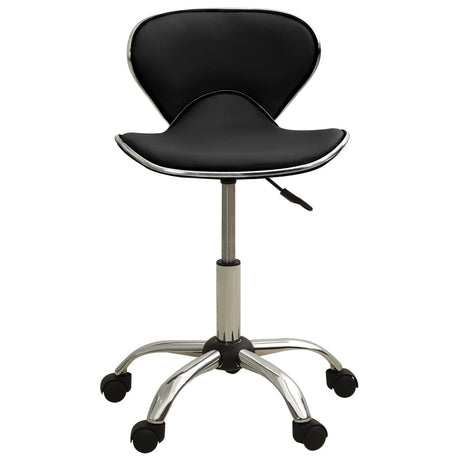 VidaXL Salonhocker schwarzes Kunstleder