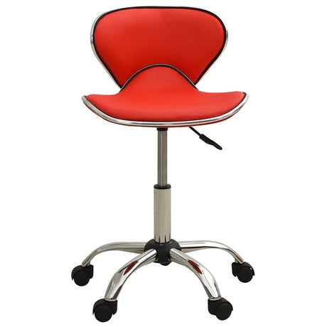 VidaXL Salonhocker Kunstleder rot