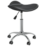 VidaXL Salonhocker schwarzes Kunstleder